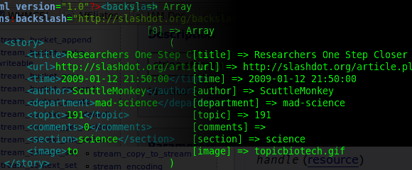 Convert XML to Associative Array in PHP